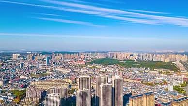 4K航拍延时江西九江城市风光视频的预览图